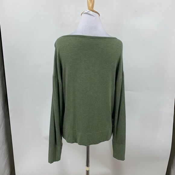 Saturday Sunday Sweater Womens XS Extra Small Ivy Knit Boat Neck Micro Fleece - Picture 5 of 11